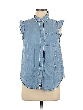 Who What Wear Sleeveless Button-Down Shirt (view 1)
