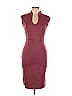 Rolla Coster Solid Burgundy Casual Dress Size L - photo 1