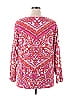 Belle By Kim Gravel Paisley Pink Long Sleeve Top Size 1X (Plus) - photo 2