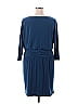 Evan Picone Solid Blue Casual Dress Size 16 - photo 2