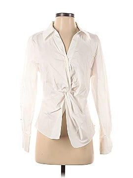 Something Navy Long Sleeve Blouse (view 1)