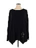 DG^2 by Diane Gilman Solid Black Pullover Sweater Size 1X (Plus) - photo 1