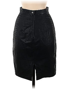 Greg Adams Faux Leather Skirt (view 2)