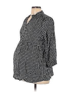 BeMaternity by Ingrid & Isabel 3/4 Sleeve Blouse (view 1)