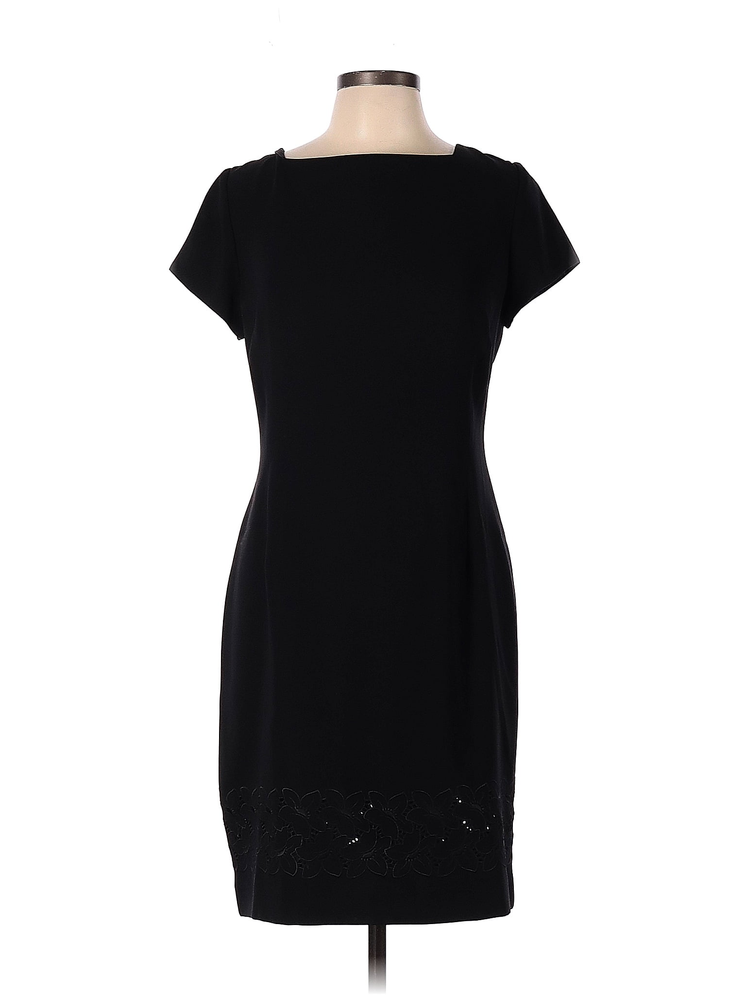 Jones New York Solid Black Casual Dress Size 12 - 79% off | thredUP