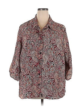 White Stag 3/4 Sleeve Button-Down Shirt (view 1)