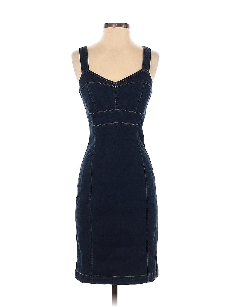 White House Black Market Solid Navy Blue Casual Dress Size 0 - 67% off ...