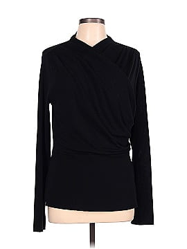 Something Navy Long Sleeve Blouse (view 1)
