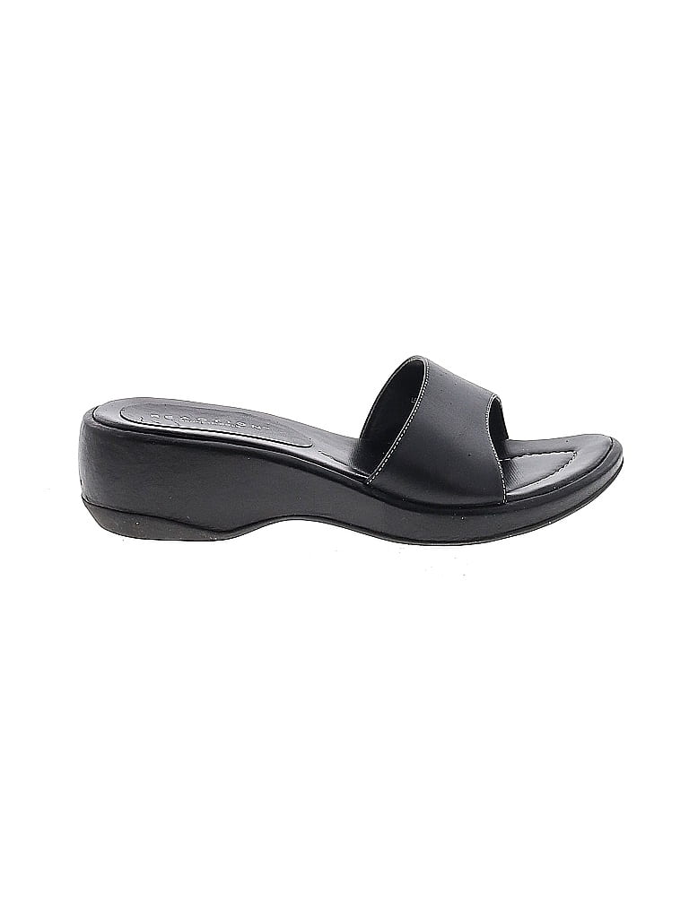 Kenneth Cole REACTION Solid Black Sandals Size 7 1/2 - photo 1