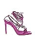 Schutz Solid Pink Purple Heels Size 8 1/2 - photo 1