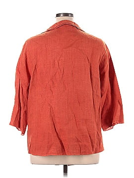 Hot Cotton 3/4 Sleeve Button-Down Shirt (view 2)