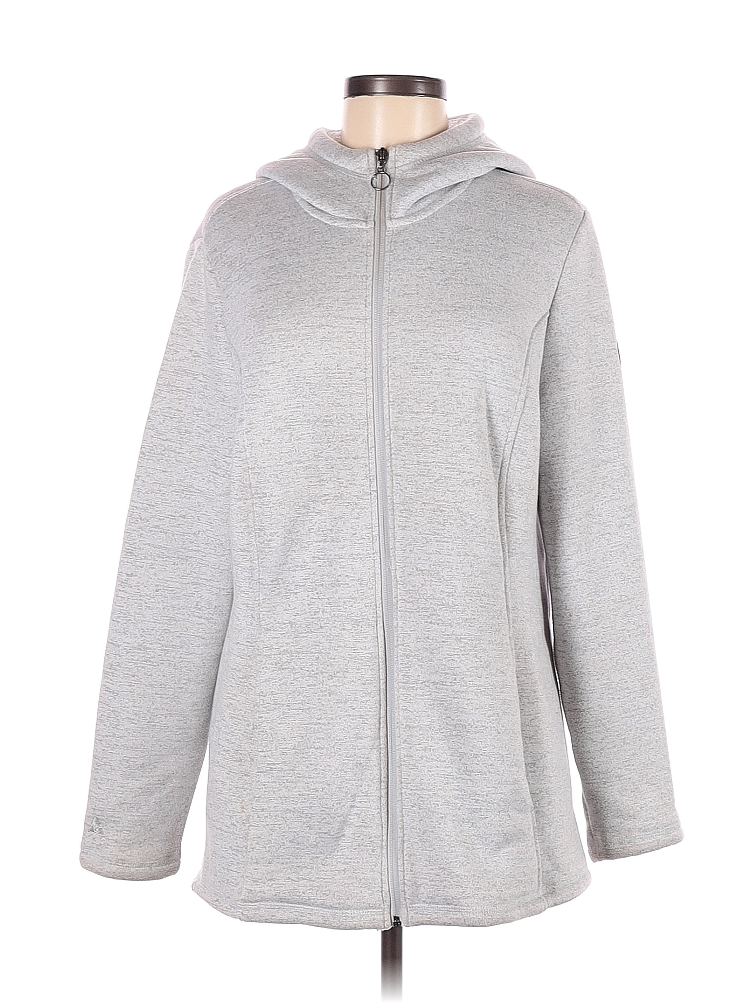 Gerry 100 Polyester Gray Zip Up Hoodie Size L 69 off thredUP