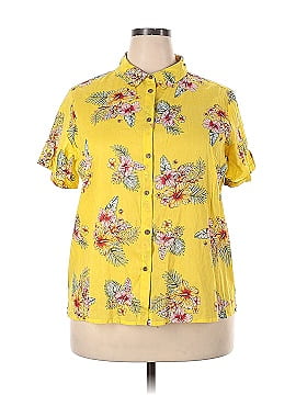 Country Rose Short Sleeve Button-Down Shirt (view 1)