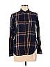 Old Navy Plaid Blue Long Sleeve Button-Down Shirt Size M - photo 1