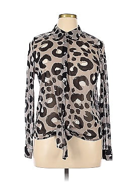 INC International Concepts Long Sleeve Blouse (view 1)