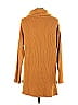 Cyrus Color Block Solid Yellow Gold Turtleneck Sweater Size L - photo 2