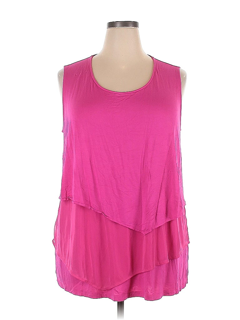 Catherines Pink Sleeveless Top Size 2X (Plus) - 75% off | ThredUp