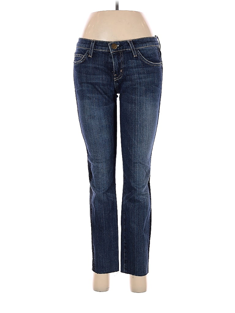 Current/Elliott Solid Blue Jeans 28 Waist - 90% off | ThredUp