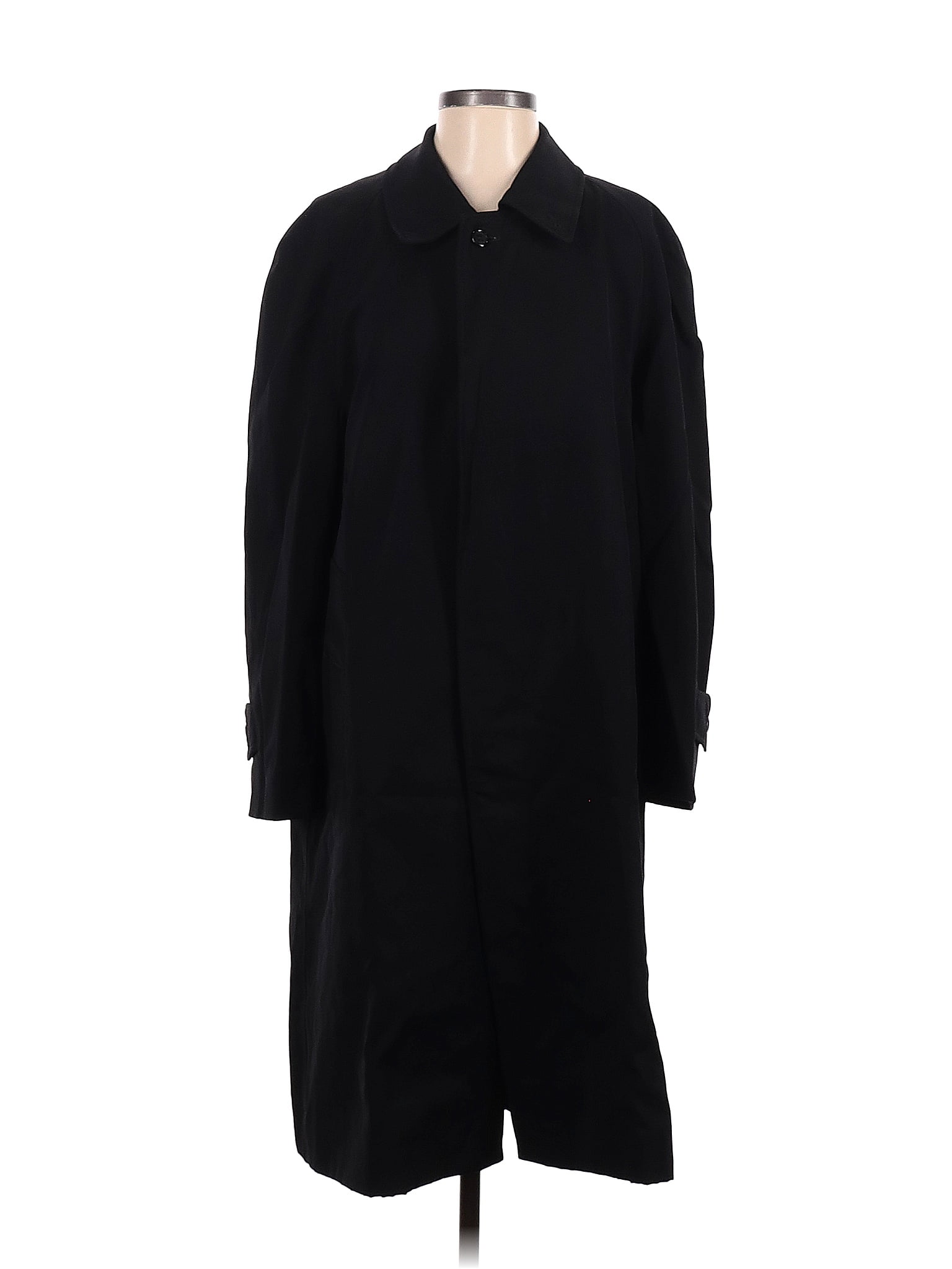 Burberry 100% Wool Solid Black Vintage Wool Coat Size 46 (EU) - 84% off ...