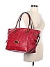 Dooney & Bourke 100% Leather Solid Maroon Red Leather Shoulder Bag One Size - photo 3