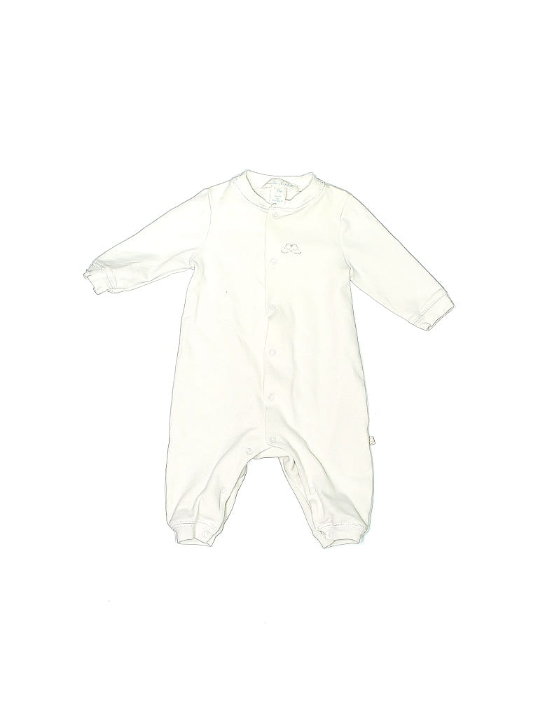 Marie Chantal 100% Organic Cotton Ivory Long Sleeve Outfit Newborn - 73 ...