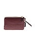 Coach Solid Burgundy Leather Wristlet One Size - photo 2