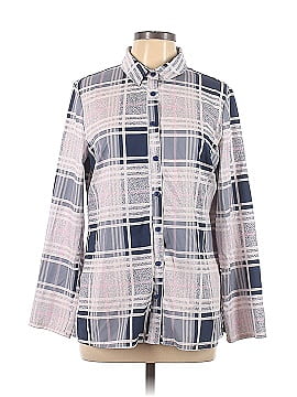 Unbranded 3/4 Sleeve Button-Down Shirt (view 1)