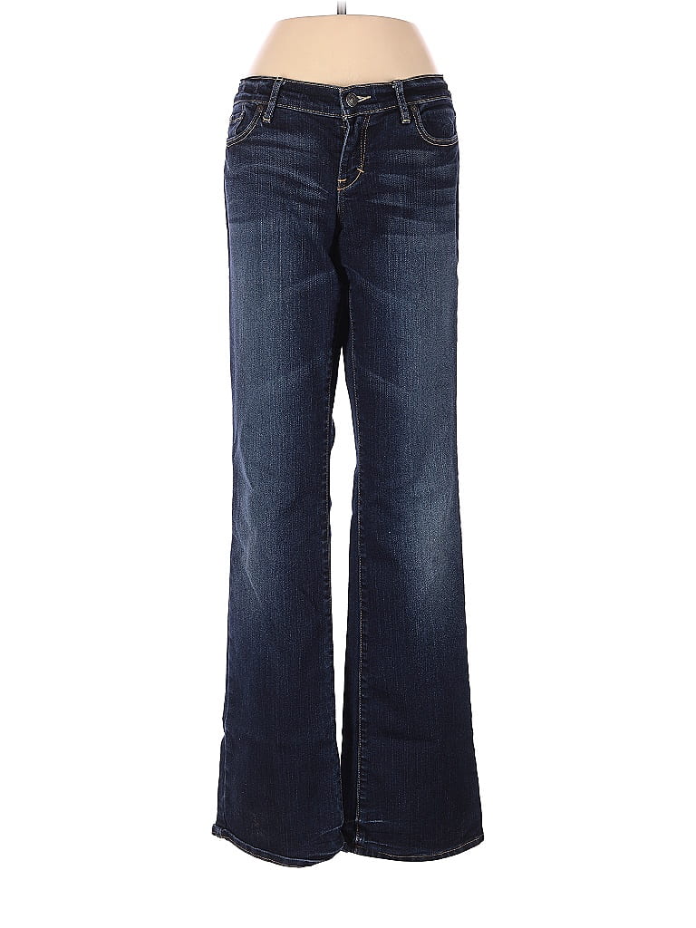 Abercrombie & Fitch Solid Blue Jeans Size 2 - 69% off | thredUP