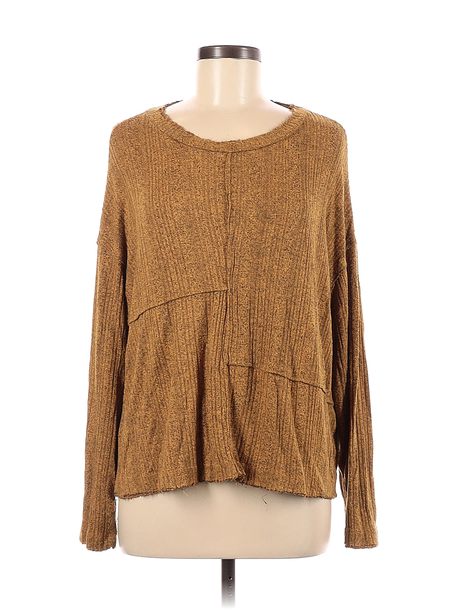 Wanderlux Color Block Brown Pullover Sweater Size M - 66% off | thredUP