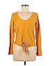 Caution to the Wind Yellow Long Sleeve Top Size M - photo 1
