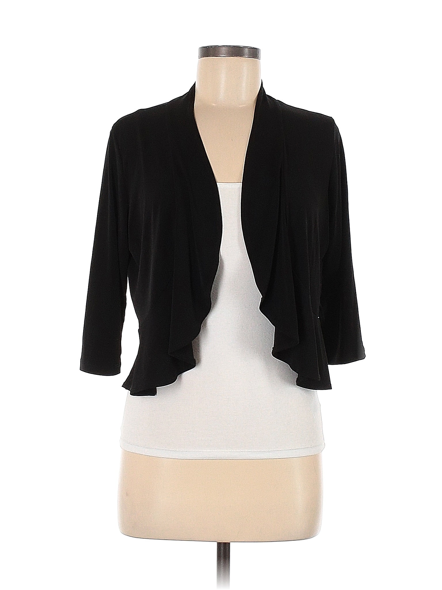 Clara Sun Woo Color Block Solid Black Cardigan Size M - 74% off | ThredUp