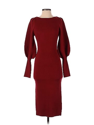 French connection outlet burgundy dress