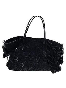 Valentino Garavani Lace Leather and Ruffles Satchel (view 2)