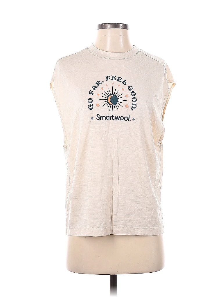 Smartwool Graphic Ivory Sleeveless T-Shirt Size S - photo 1