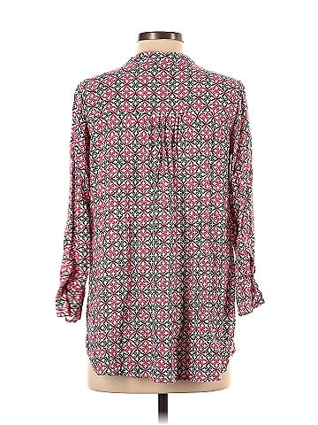 Rock Flower Paper Long Sleeve Button-Down Shirt (view 2)