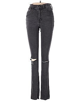 Madewell Taller 9" Mid-Rise Skinny Jeans in Black Sea (view 1)