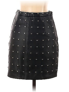 Zara Basic Faux Leather Skirt (view 2)