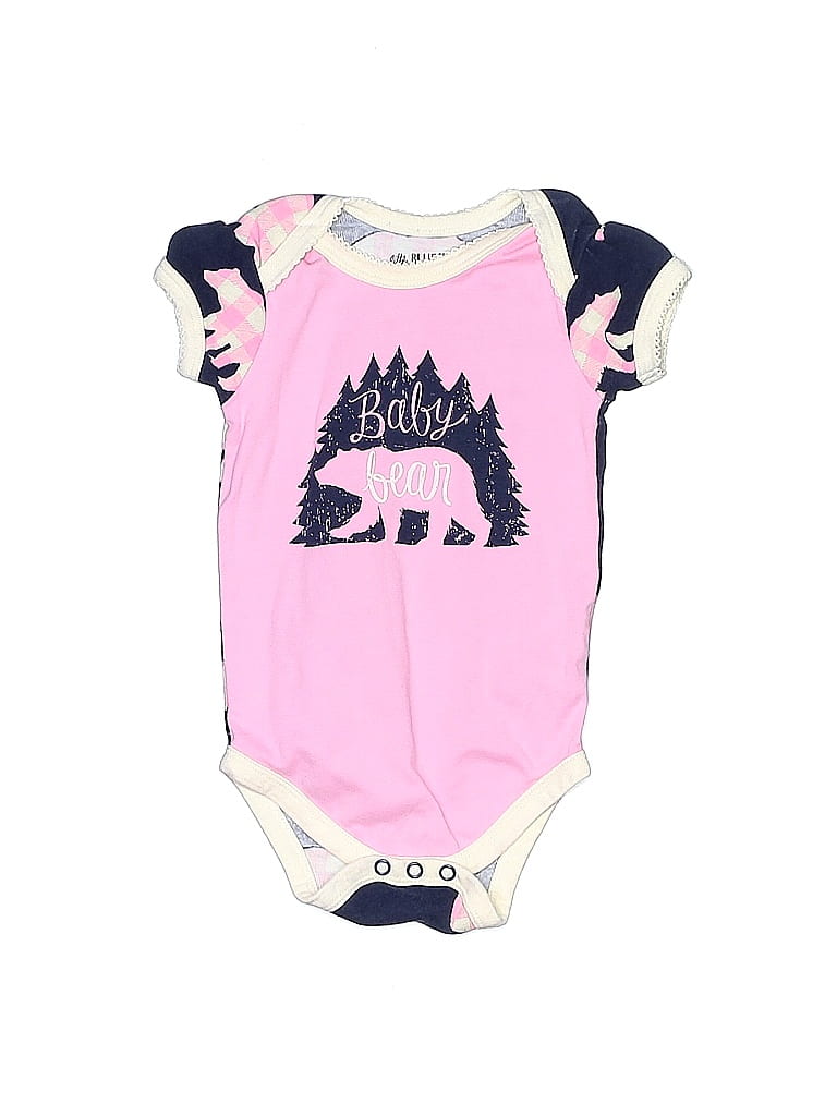 Little Blue House Heritage 100% Cotton Pink Short Sleeve Onesie Size 12-18 mo - photo 1