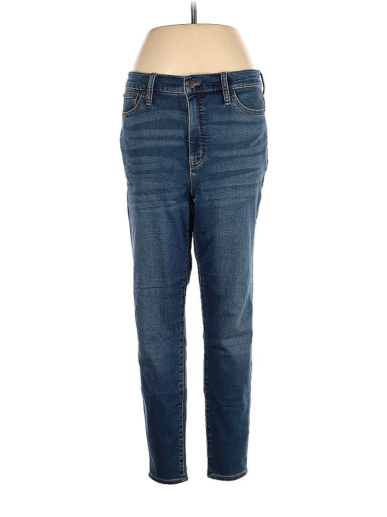 J.Crew Factory Store Solid Marled Tortoise Blue Jeans 32 Waist - photo 1