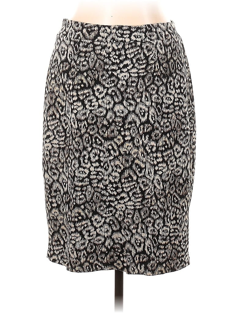 Pre-owned Ann Taylor Casual Skirt In Gray