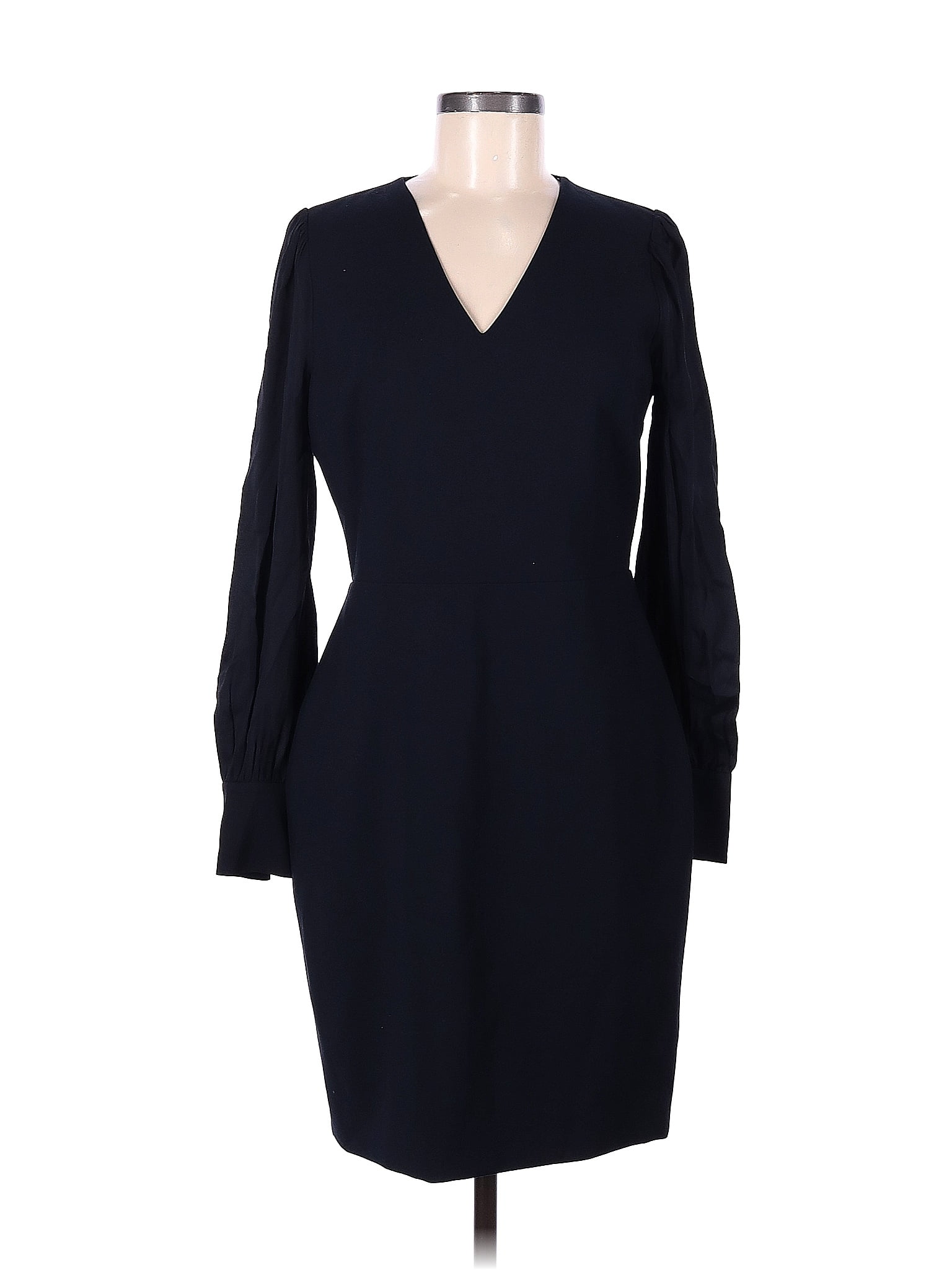 Elie Tahari Solid Navy Blue Cocktail Dress Size 8 82 off ThredUp
