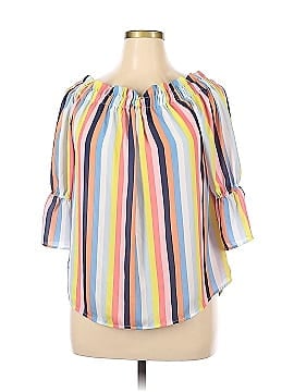 Sweet Pea for New York & Company Short Sleeve Blouse (view 1)