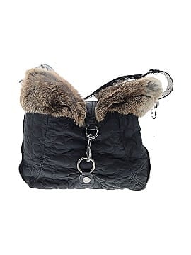 Coach Rabbit Fur Trim Quilted Hobo Bag (view 1)