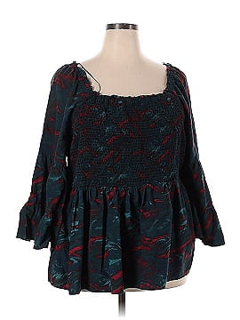 Terra & Sky Long Sleeve Blouse (view 1)