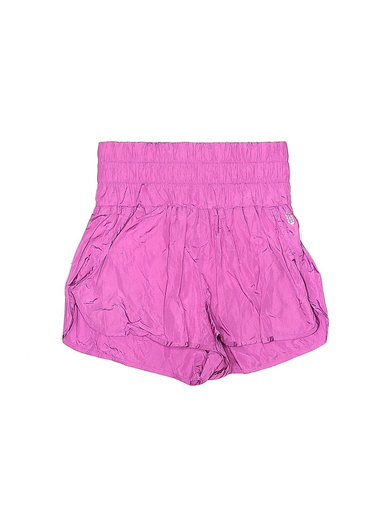 FP Movement 100% Nylon Solid Pink Athletic Shorts Size L - photo 1