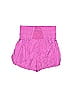 FP Movement 100% Nylon Solid Pink Athletic Shorts Size L - photo 2