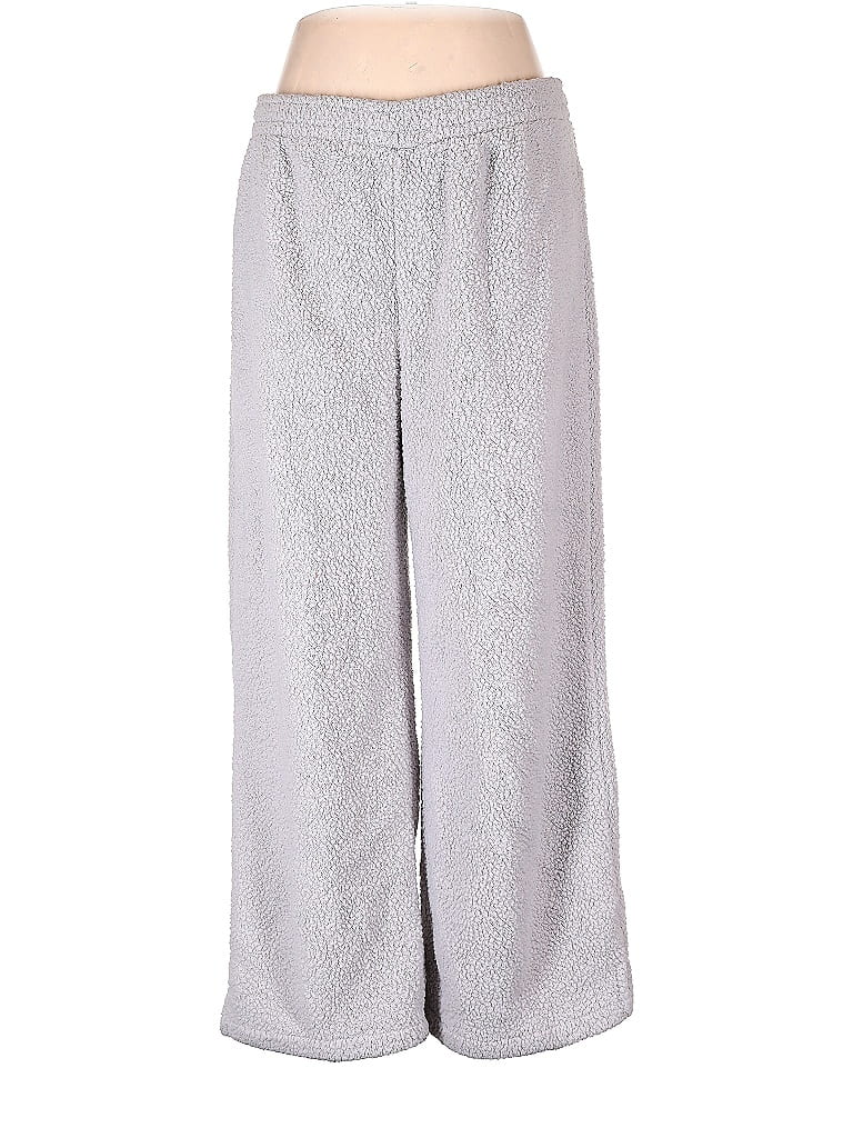 Gap Body 100% Polyester Gray Fleece Pants Size XL - photo 1