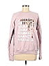 Spiritual Gangster 100% Cotton Graphic Solid Pink Sweatshirt Size M - photo 1
