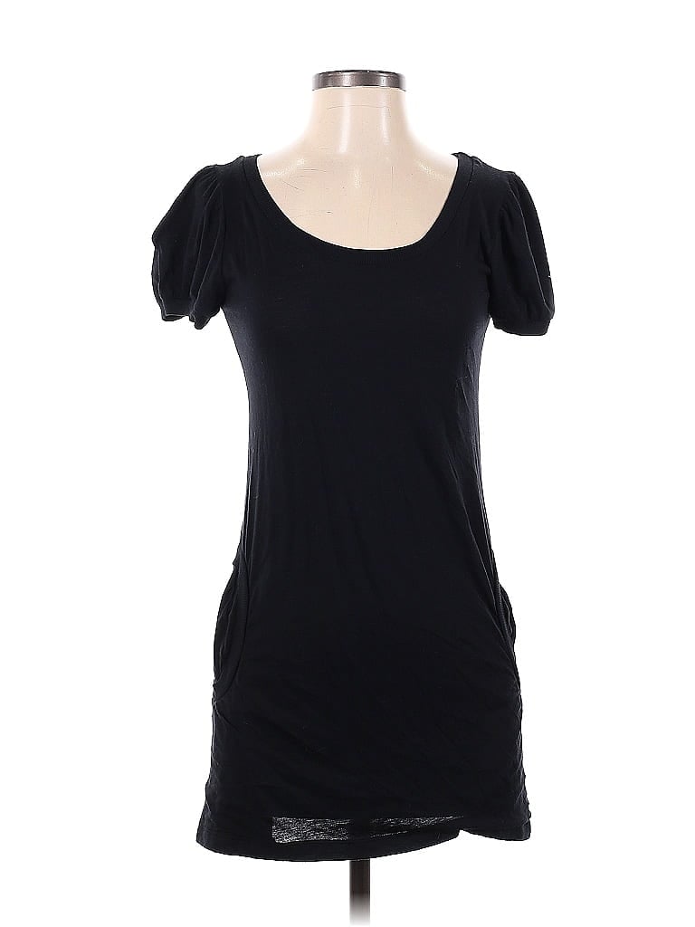 Splendid Solid Black Casual Dress Size S - photo 1