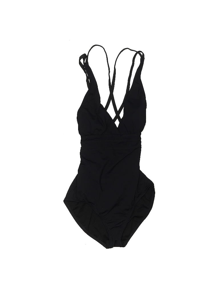 Athena Black One Piece Swimsuit Size 10 62 Off Thredup